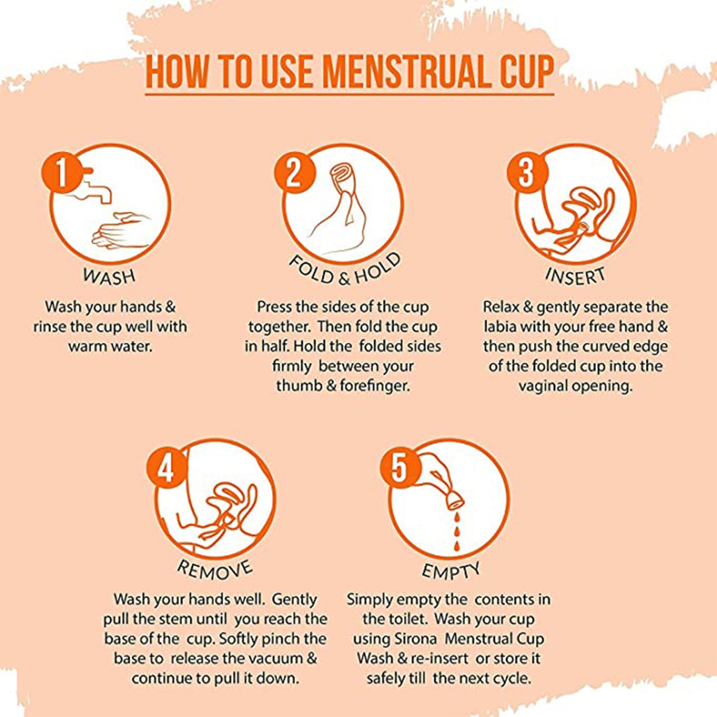 Reusable Silicone Menstrual Cup for Women & Girls