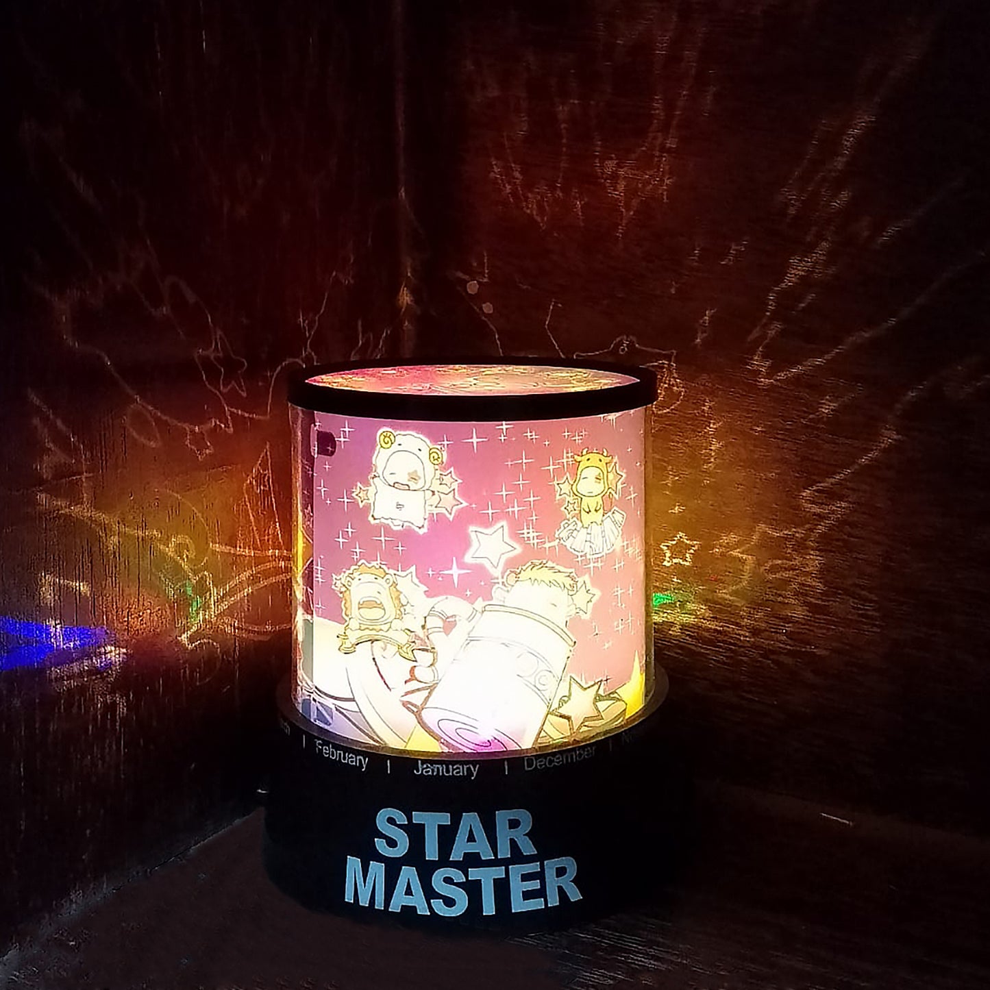 Led Projector Night Light Amazing Lamp 3 Battery Operated Lamps Rotation With The Music Function Master For Kids Bedroom Home Decoration Nightromantic Gift (Battery Not Included  1 Pc) - Happy Price - Image 3