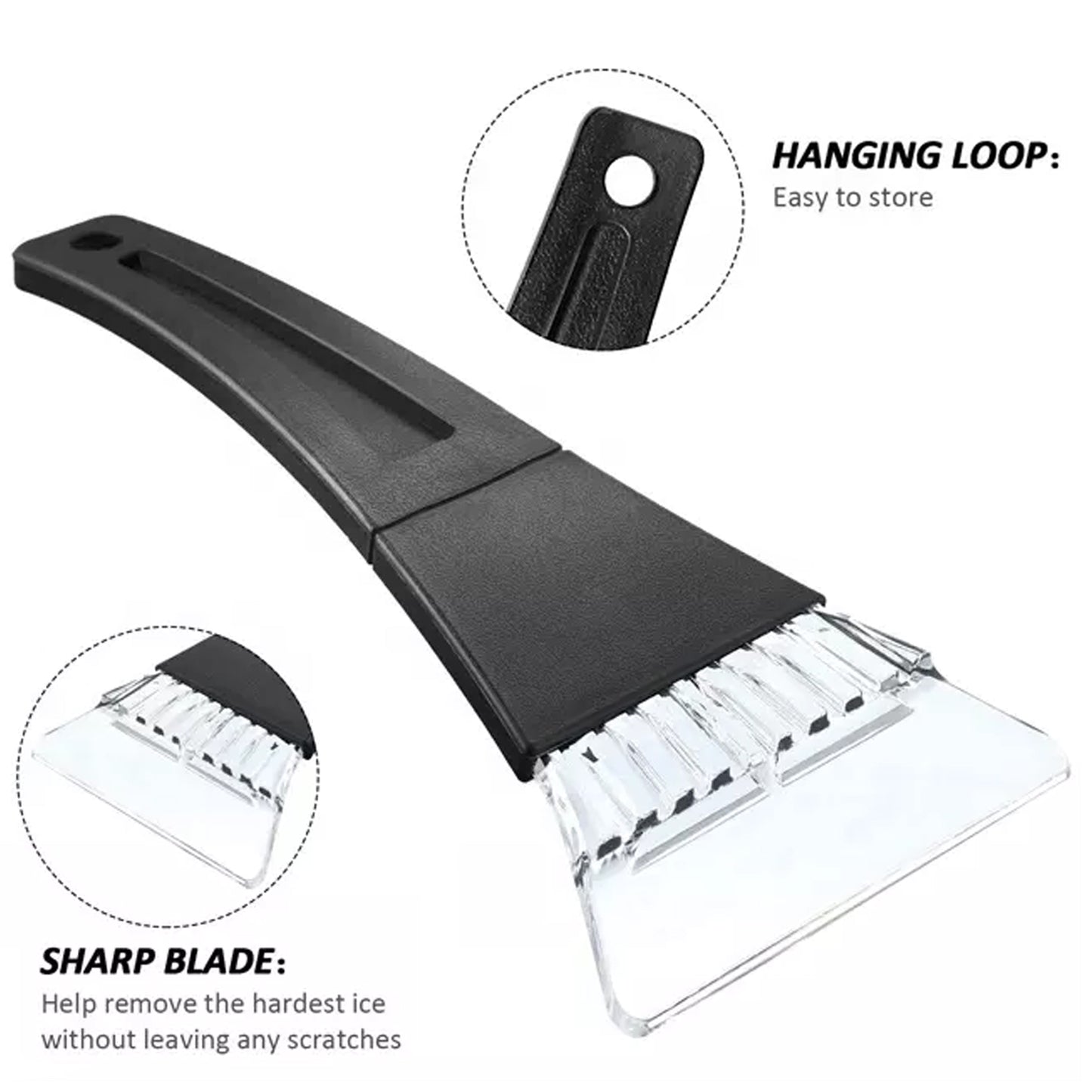 6663 Ice Scraper Windshield With Window For Cars - Happy Price - Image 3