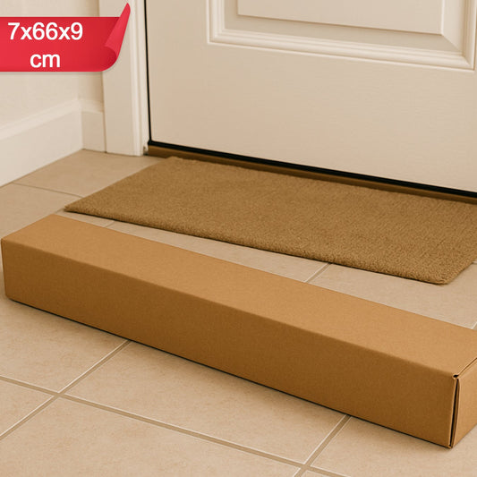 Durable Brown Corrugated Box for Secure Packaging - 7x66x9 cm, 1 Pc