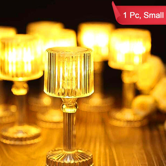 Mini Acrylic Led Desk Lamps Table Lamp Portable Crystal (1 Pc  Small) - Happy Price - Image 1