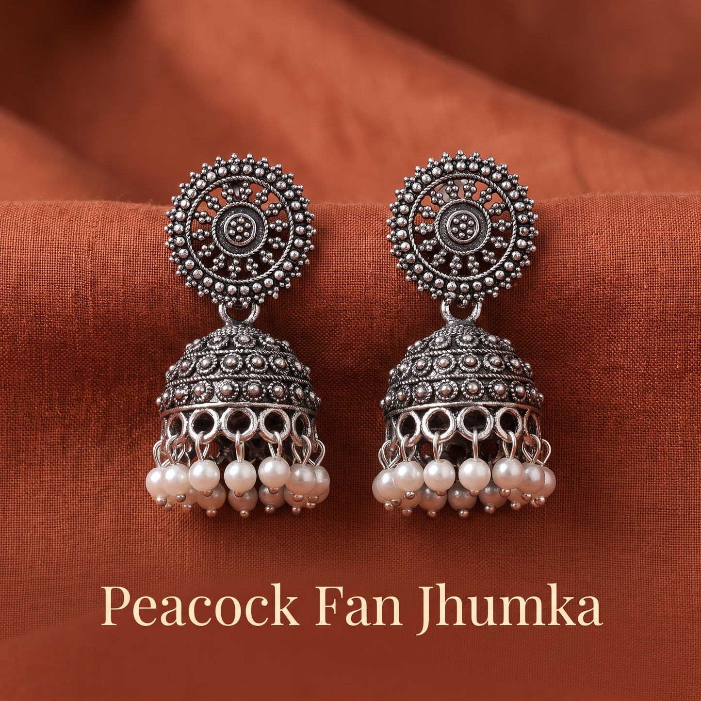 Happy Price Antique Oxidised Silver Jhumka Earrings Combo for Women - Set of 6 Traditional South Indian Style Danglers, Boho Tribal Jewellery, Gift for Her