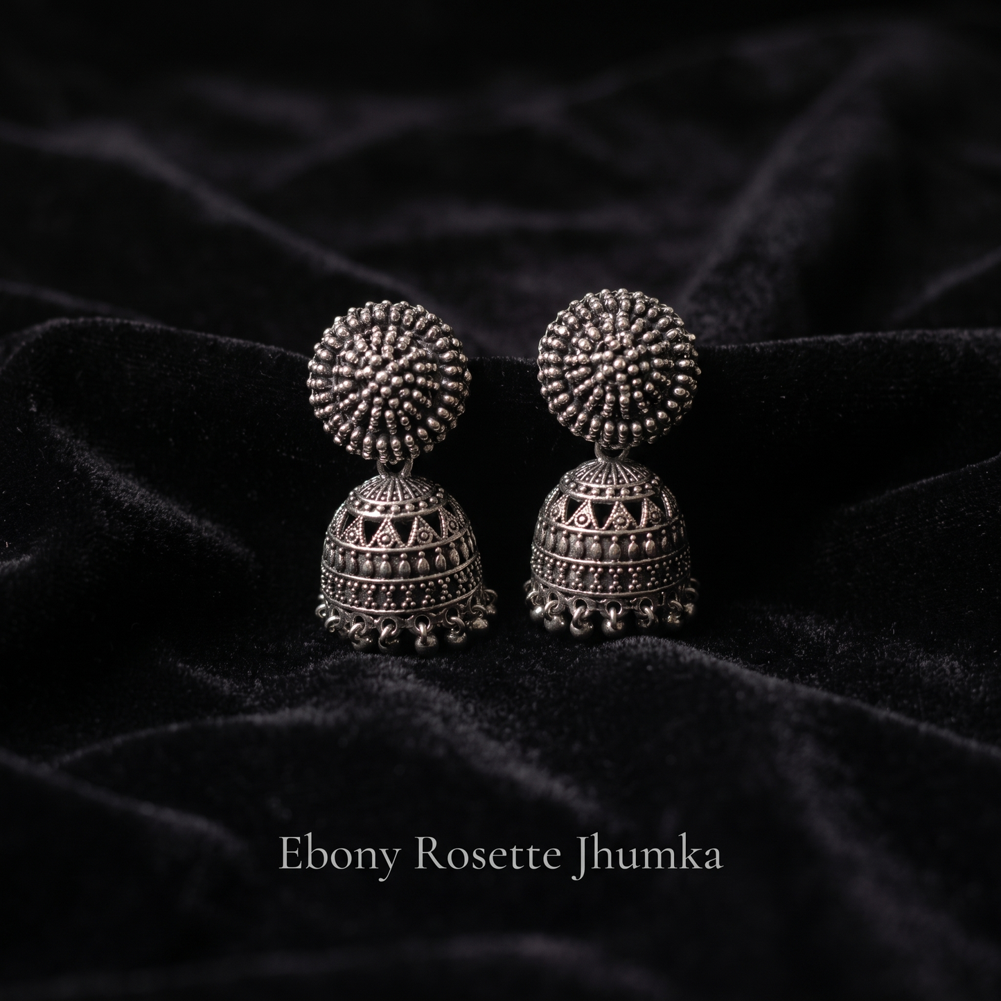 Happy Price Antique Oxidised Silver Jhumka Earrings Combo for Women - Set of 6 Traditional South Indian Style Danglers, Boho Tribal Jewellery, Gift for Her
