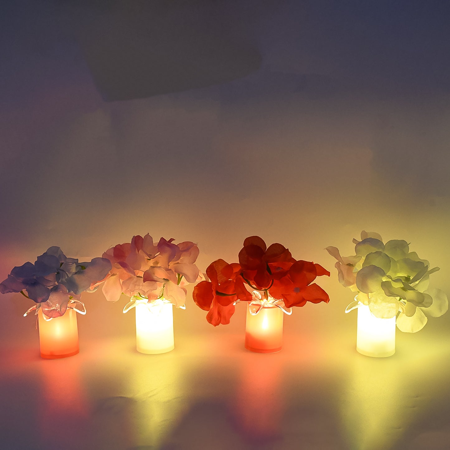 4 Pcs LED Mood Light Set for Bedroom Interior Decoration - Happy Price - Image 3