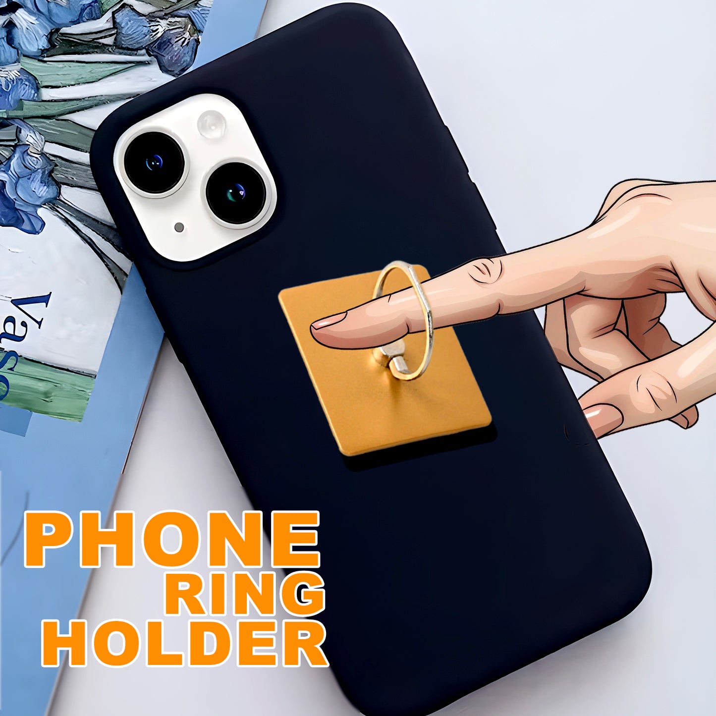 Mobile Phone Finger Stand 360rotation Phone Ring Stand Holder Kickstand Hand Finger Grip (1 Pc) - Happy Price - Image 5