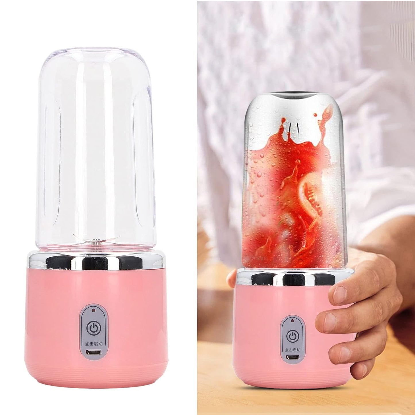 Portable Small Juicer Blender With Water Bottle  Cup (2 Pc Set) - Happy Price - Image 5