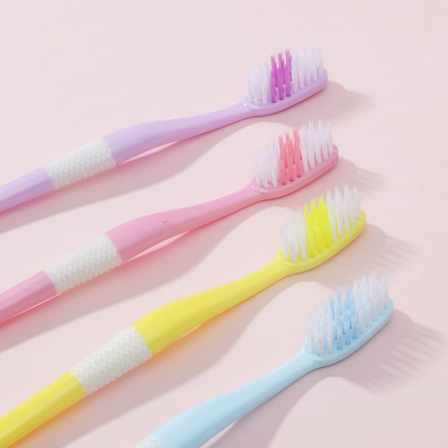 2-in-1 Tooth Brush With Tongue Scraper Soft Bristle  Long Handle (8pcs) Soft Toothbrush - Happy Price - Image 6