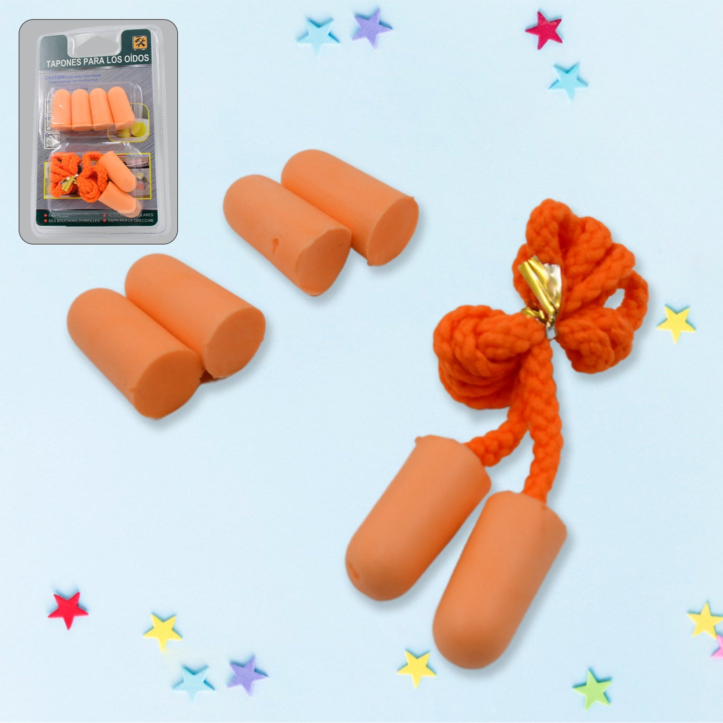 Earplugs Soft Foam Earplugs Sleeping Noise Cancelling For Hearing Protection (3 Pairs) - Happy Price - Image 2