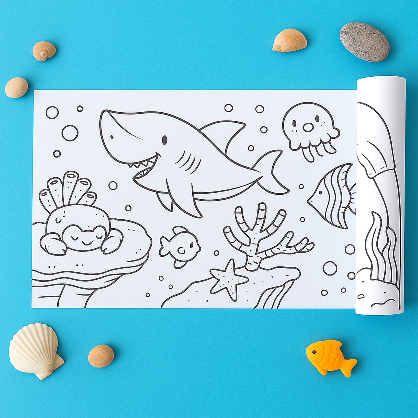 Fun And Educational Coloring Roll (1 Pc) - Happy Price - Image 6