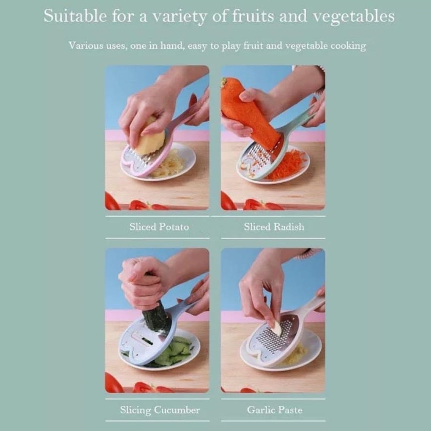 Heart Grater Set And Heart Grater Slicer Used Widely For Grating And Slicing Of Fruits Vegetables Cheese Etc. Including All Kitchen Purposes. - Happy Price - Image 6