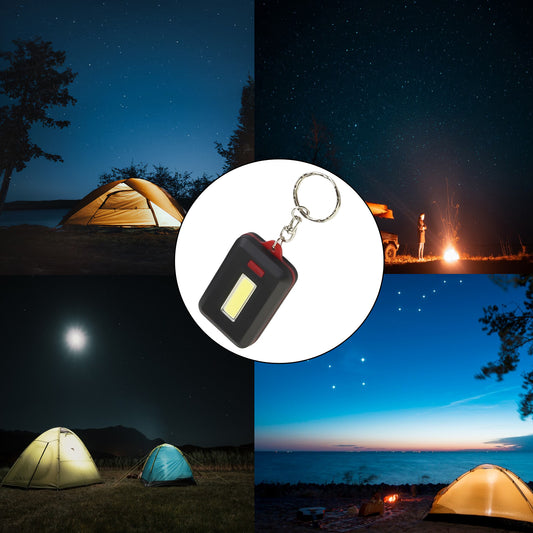 Led Keychain Cob Light With Hook  Loop Sticker. 3 Light Modes (1 Pc  Battery Not Included) - Happy Price - Image 2