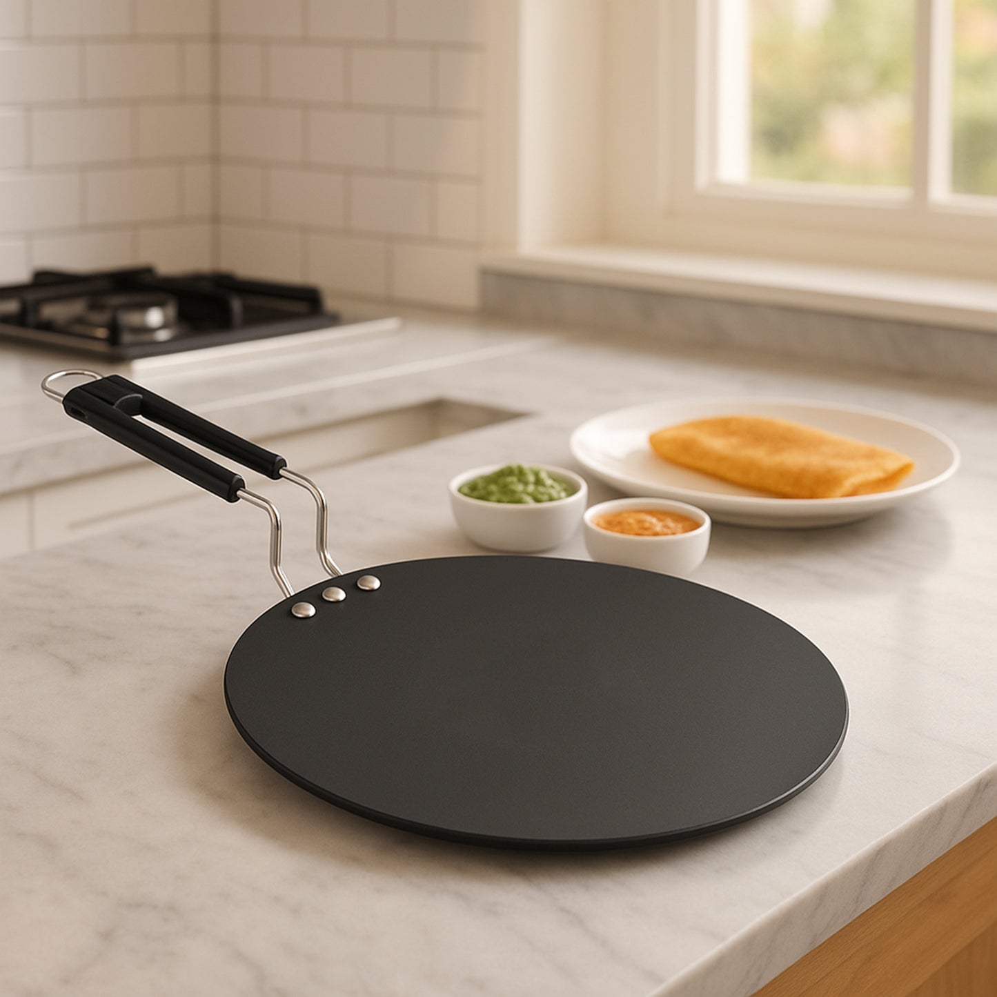 9 Inch Non-Stick Roti Tawa - 1 Pc