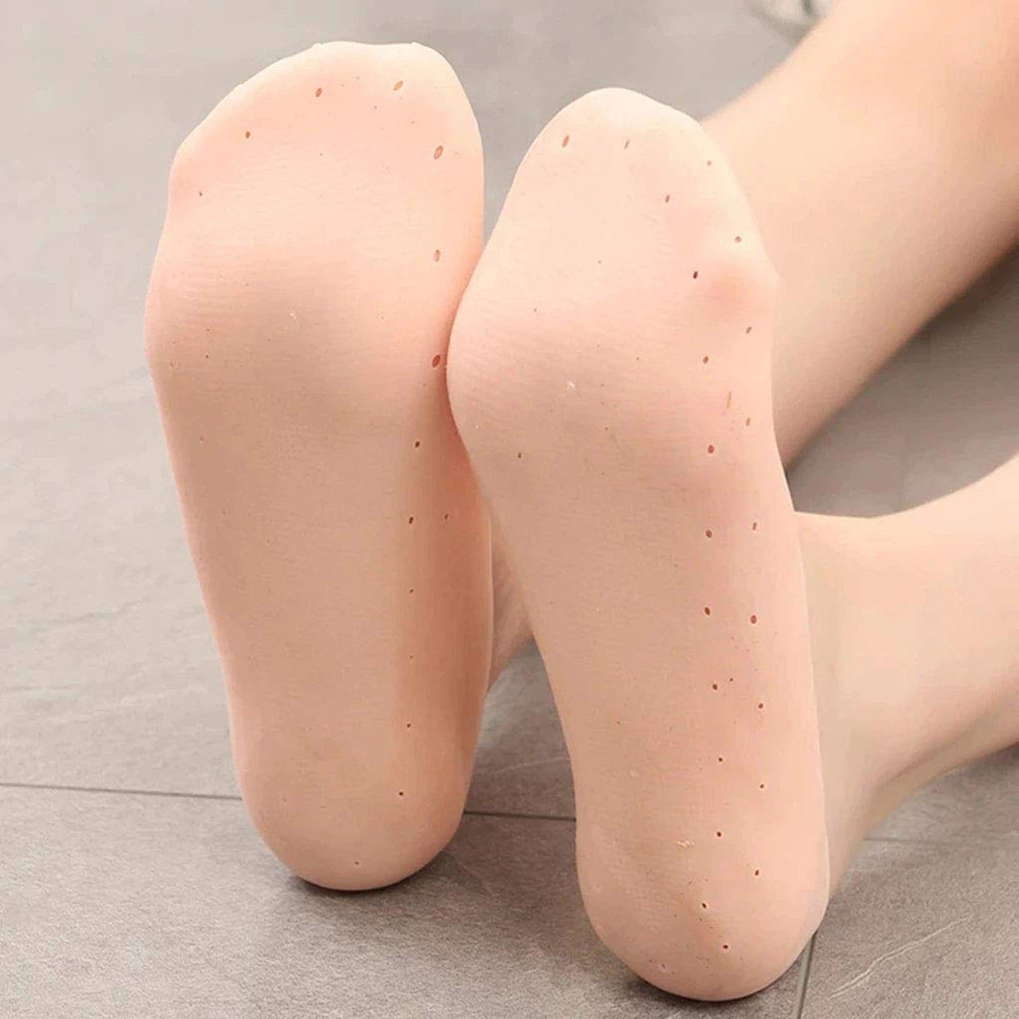 Anti-crack Full Length Silicone Foot Protector Moisturizing Socks (1 Pair  Mix Size) - Happy Price - Image 5