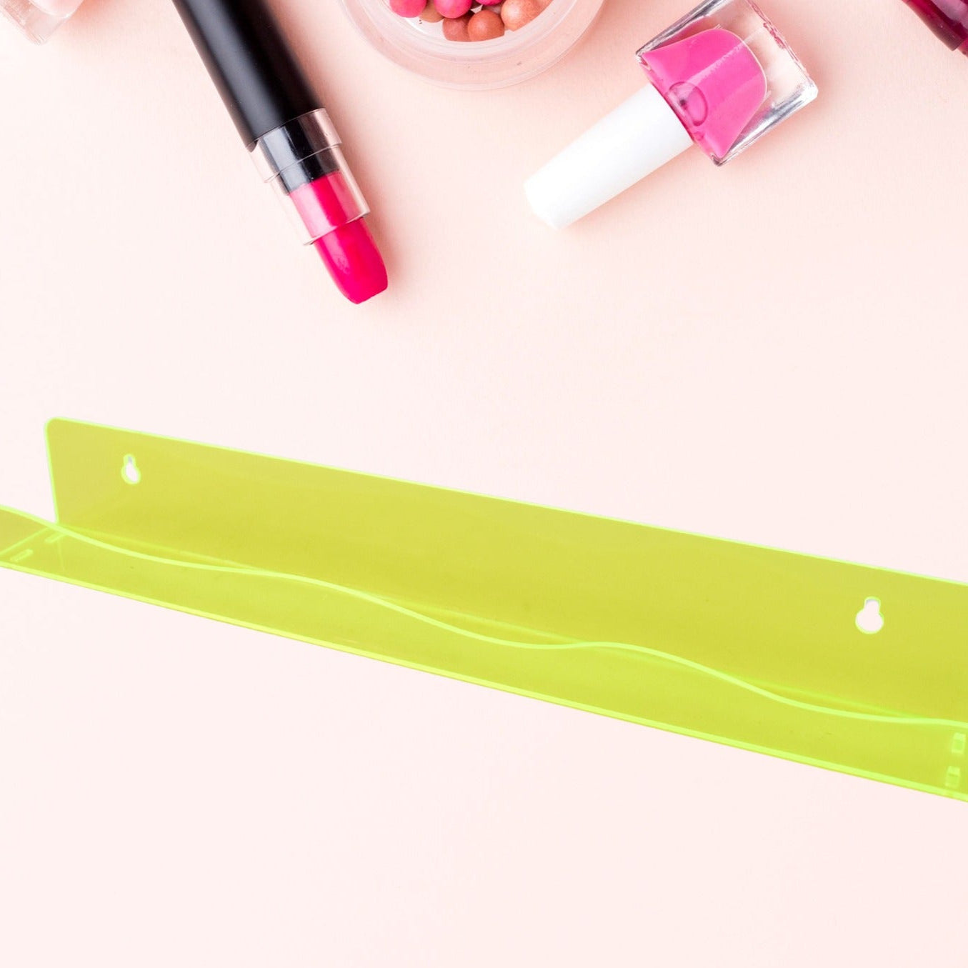 Acrylic Floating Shelves Wall Mounted Shelves (1 Pc  38 Cm Long) - Happy Price - Image 1