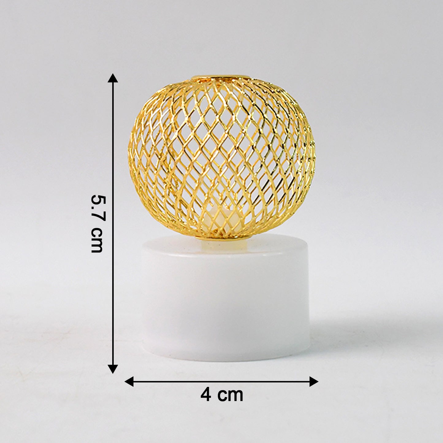 Set of 12 Mesh Ball LED Decorative Lights - Warm White - Happy Price - Image 3