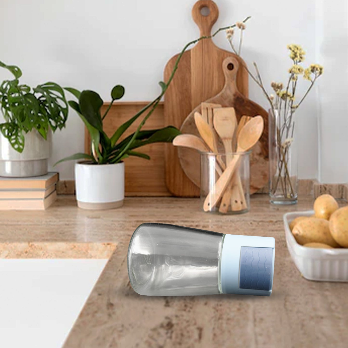 Galss Salt Bottle Salt Dispenser Glass Salt Shaker Pack Of 4 Seasoning Shaker Precise Quantitative 0.5g For Home Cooking Picnic Camping Ration Salt Shakers - Happy Price - Image 5