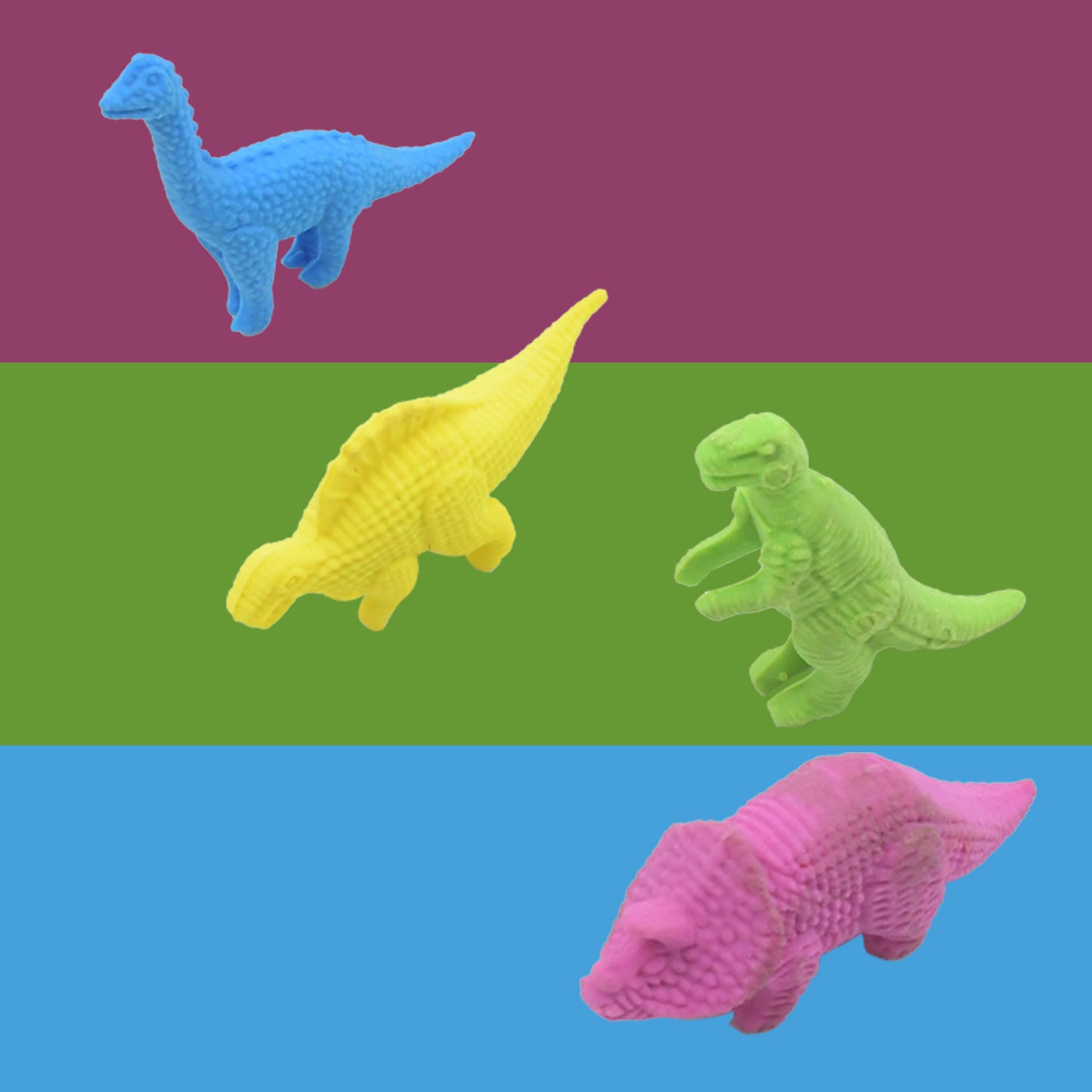 Small Dinosaur Shaped Erasers Animal Erasers For Kids Dinosaur Erasers Puzzle 3d Eraser Desk Pets For Students Soft Non-dust Stationery Activity Toy For School Supplies (4 Pc Set) - Happy Price - Image 2