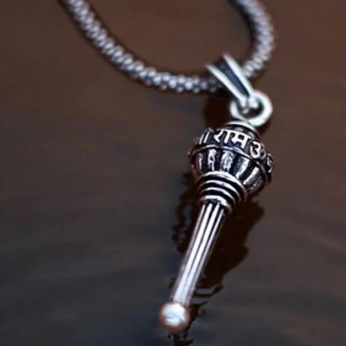 Lord Hanuman Gada Pendant with Chain (1 Pc)