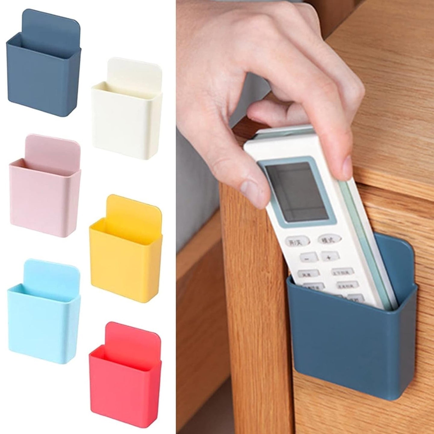Multipurpose Plastic Wall Mounted Remote  Mobile Holder Stand  (Pack Of 4) - Happy Price - Image 6