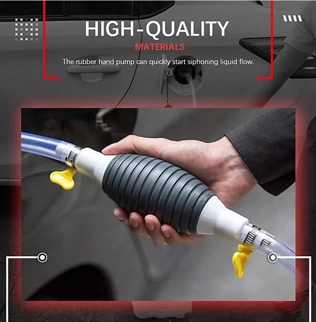 Fuel Transfer Pump Kit High Flow Siphon Hand Oil Pump Portable Manual Car Fuel Pump For Petrol Diesel Oil Liquid Water Transfer Pump - Happy Price - Image 2