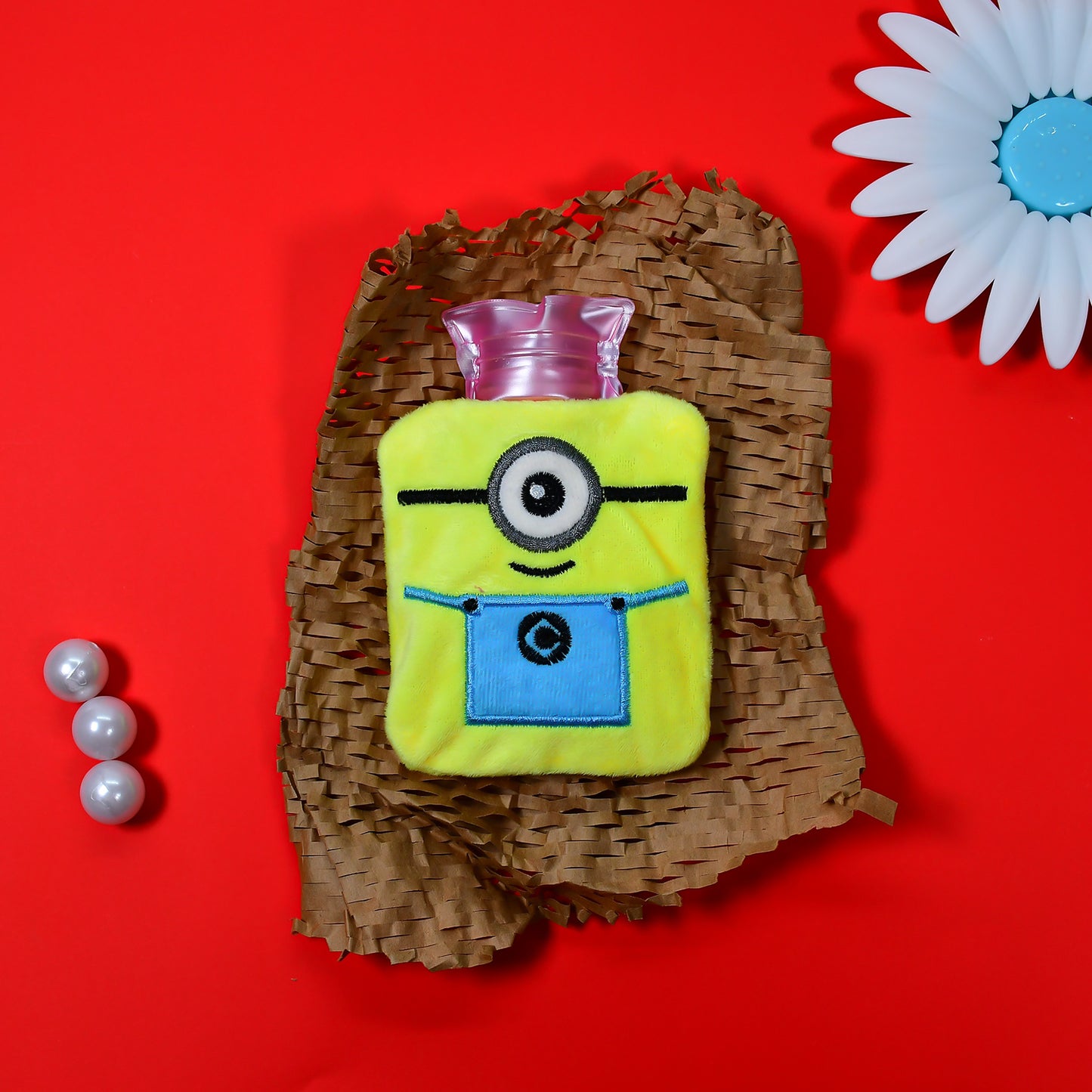 Minions Small Hot Water Bag With Cover For Pain Relief Neck Shoulder Pain And Hand Feet Warmer Menstrual Cramps. - Happy Price - Image 3