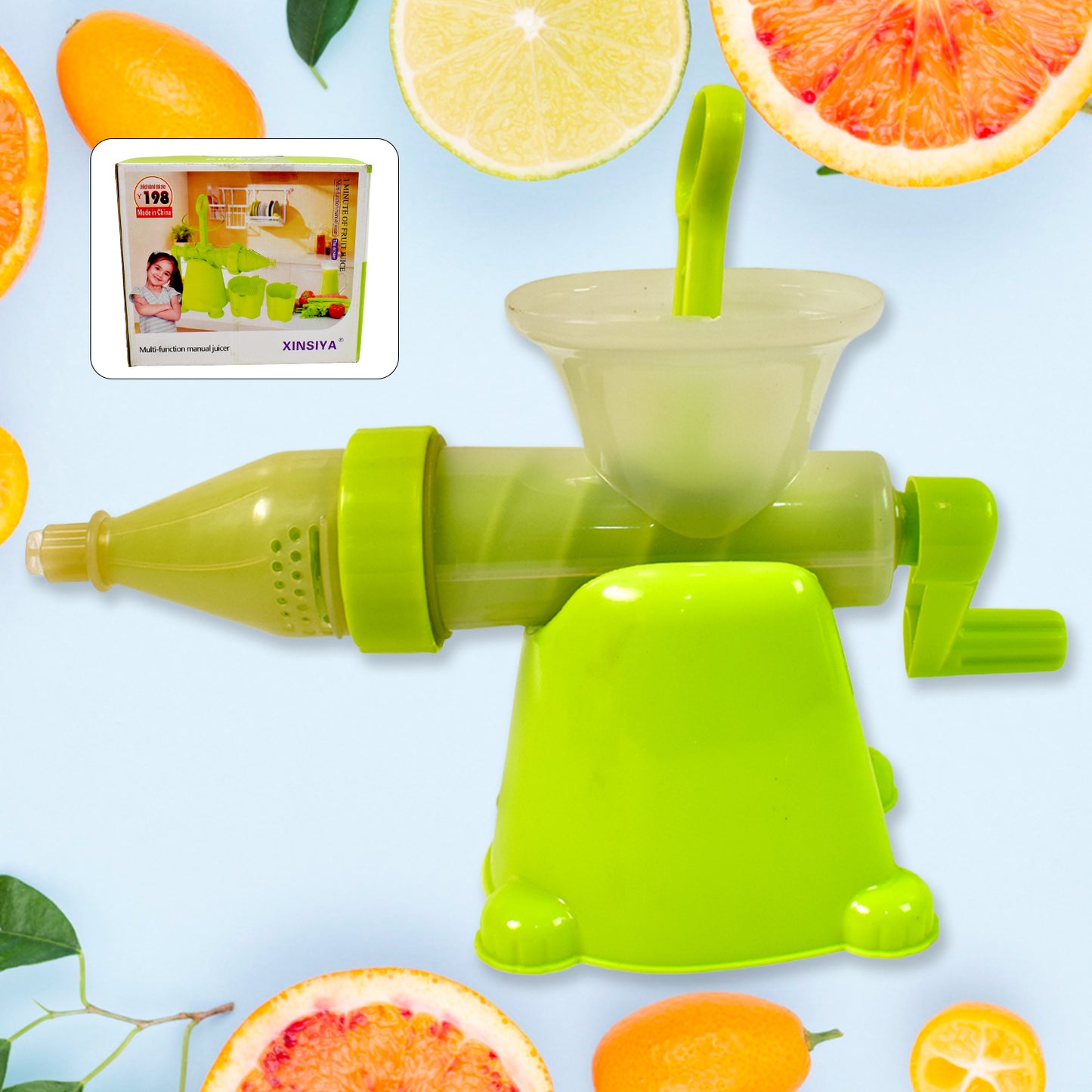 Manual Juicer Modern Plastic Fruit And Vegetable Juicer (1 Pc  Bowl Not Included) - Happy Price - Image 2