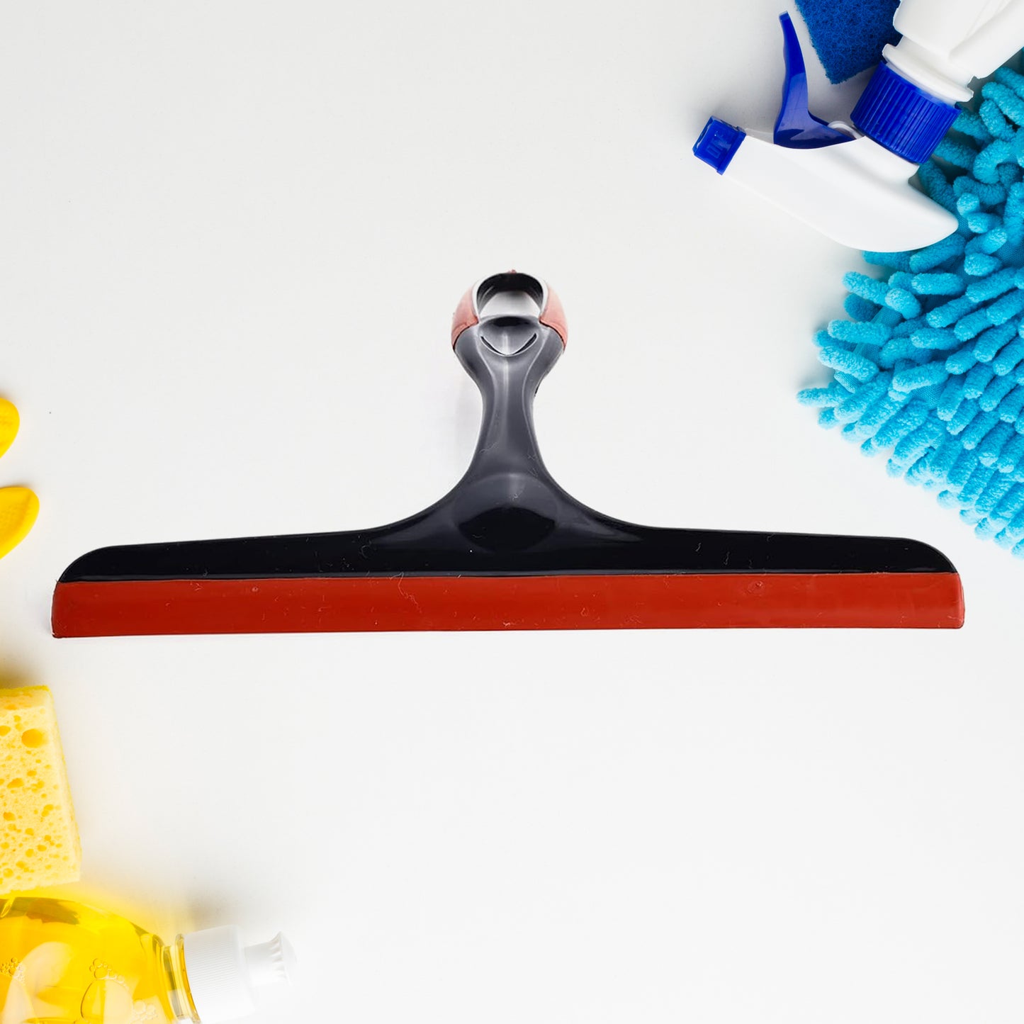 Plastic Kitchen Wiper  Ideal For Kitchen Platform Windows Glass  Car Windshield  Silicone Head  Multicolor  Pack Of 1 Pc - Happy Price - Image 2