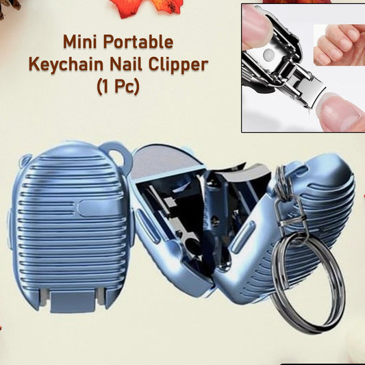 Keychain Nail Clipper  Small Nail Clippers Multicolor (1 Pc) - Happy Price - Image 1