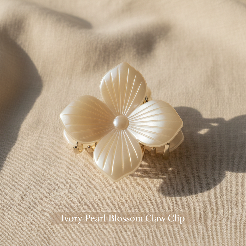 Set of 7 Flower Hair Claw Clips – Daisy & Blossom Mini Claw Clip Combo