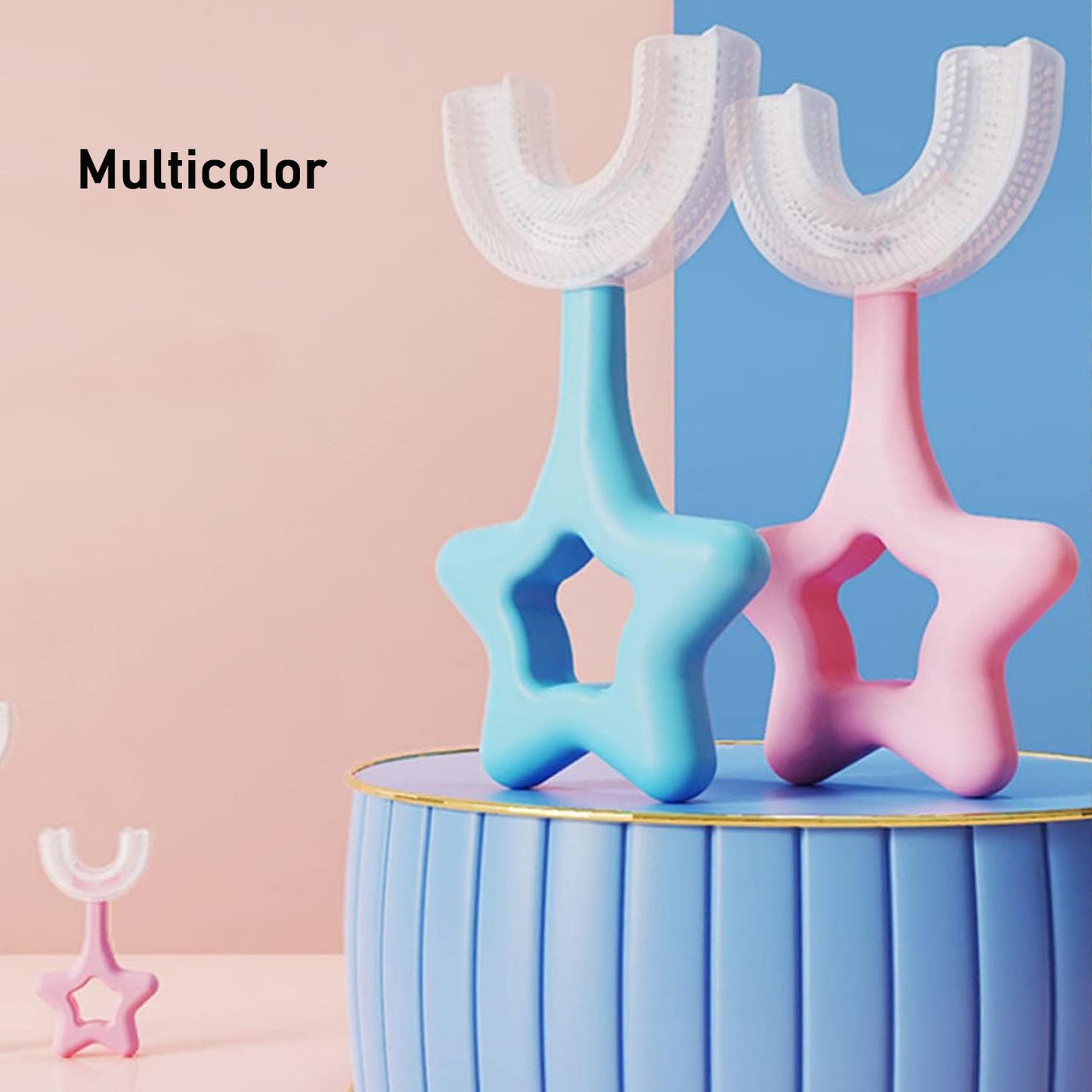 Star  U-shape Silicone Manual Toothbrush (1 Pc) - Happy Price - Image 2