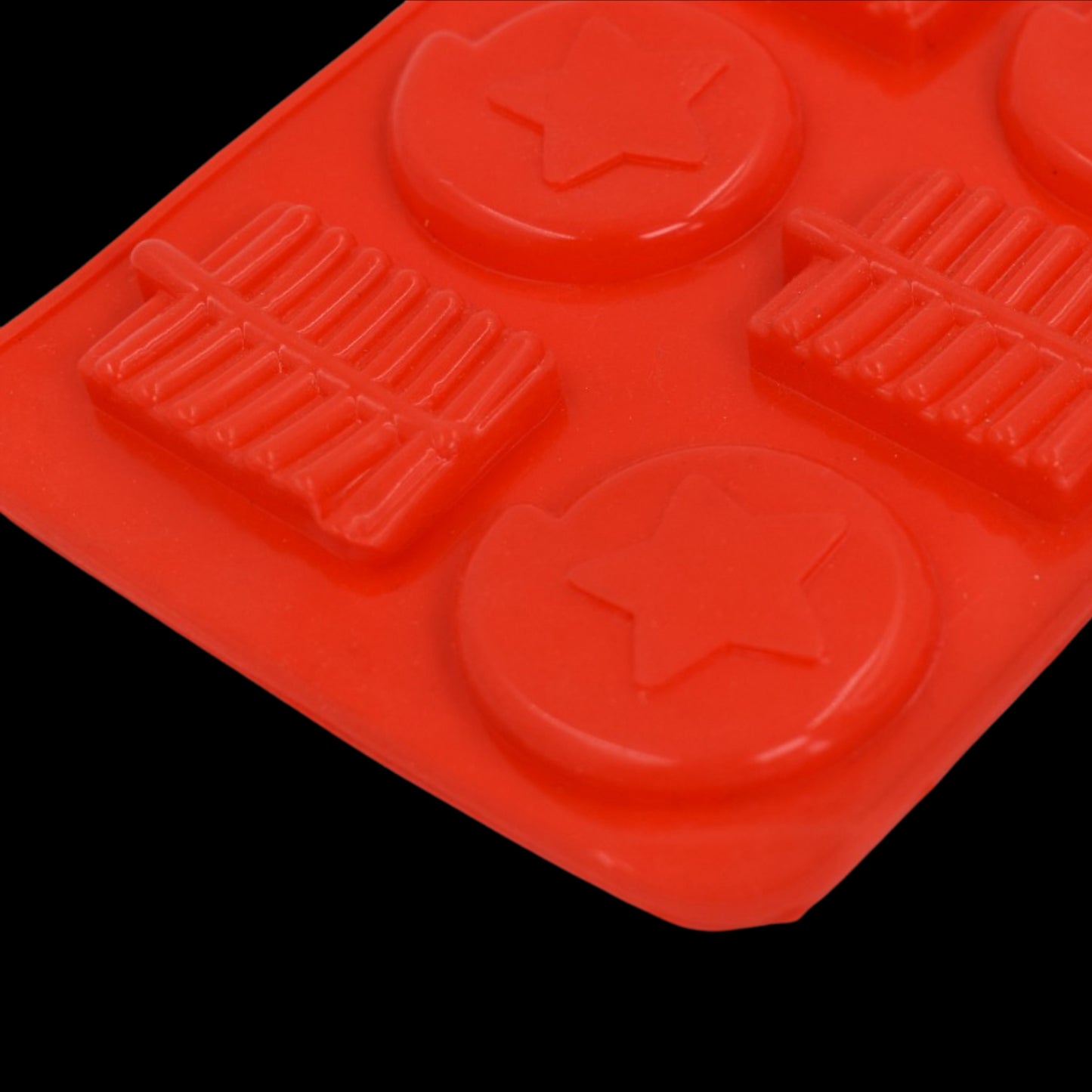6cavity Chocolate Mould Tray  Cake Baking Mold  Flexible Silicon Ice Cupcake Making Tools - Happy Price - Image 5