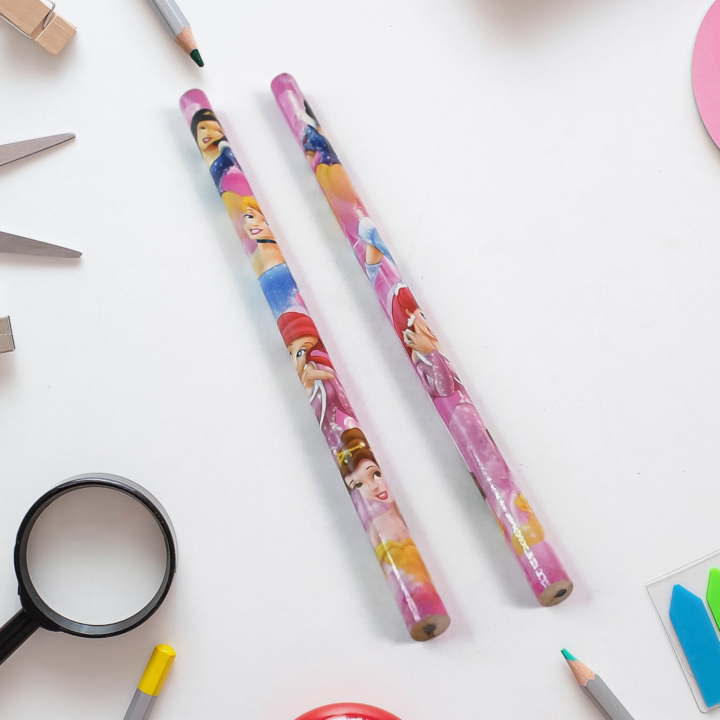 Mix Design Cartoon Wooden Pencil Set Stationary Set 5 In 1 Items Educational Item For School Going Kids Stationary Set For Girls Boysstationary For Schoolgift Pack For Girls Kidsbirthday Gift Kids (5 Pc Set ) - Happy Price - Image 4