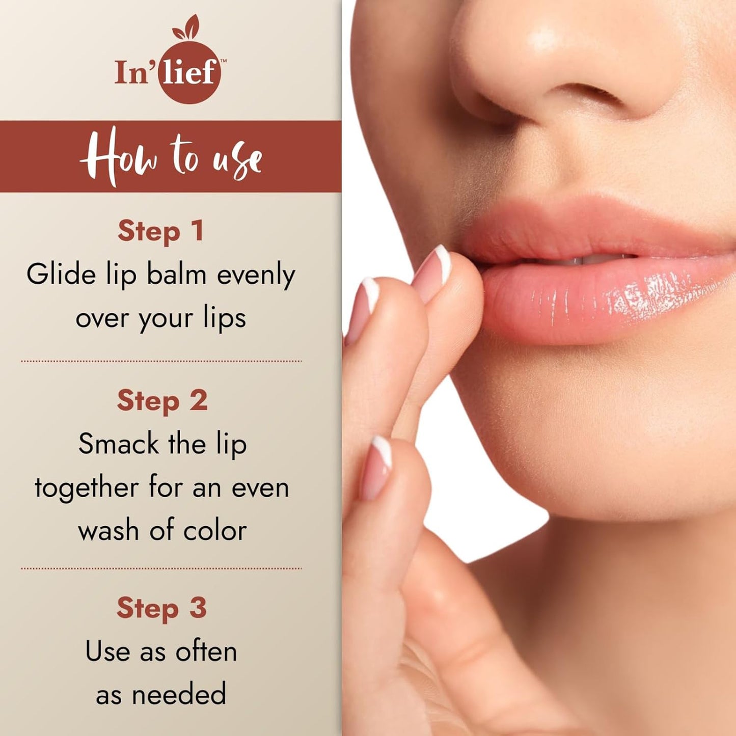 Inlief Nourishing Lip Balm 15gm for Soft, Hydrated Lips