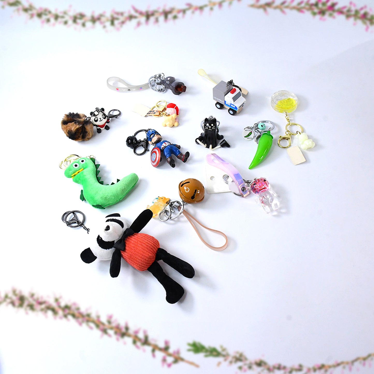 Mix Design  Size Keychain - Durable  Stylish Accessory (1 Pc  Mix Color) - Happy Price - Image 3