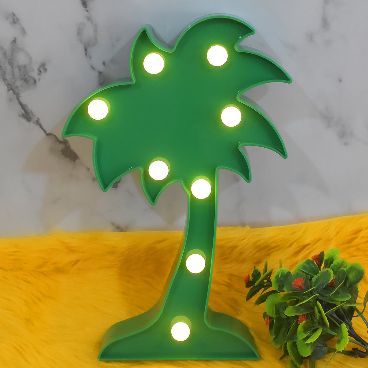 Led Night Light Coconut Tree Light Romantic Table Lamp (1 Pc  Battery Not Included) - Happy Price - Image 4
