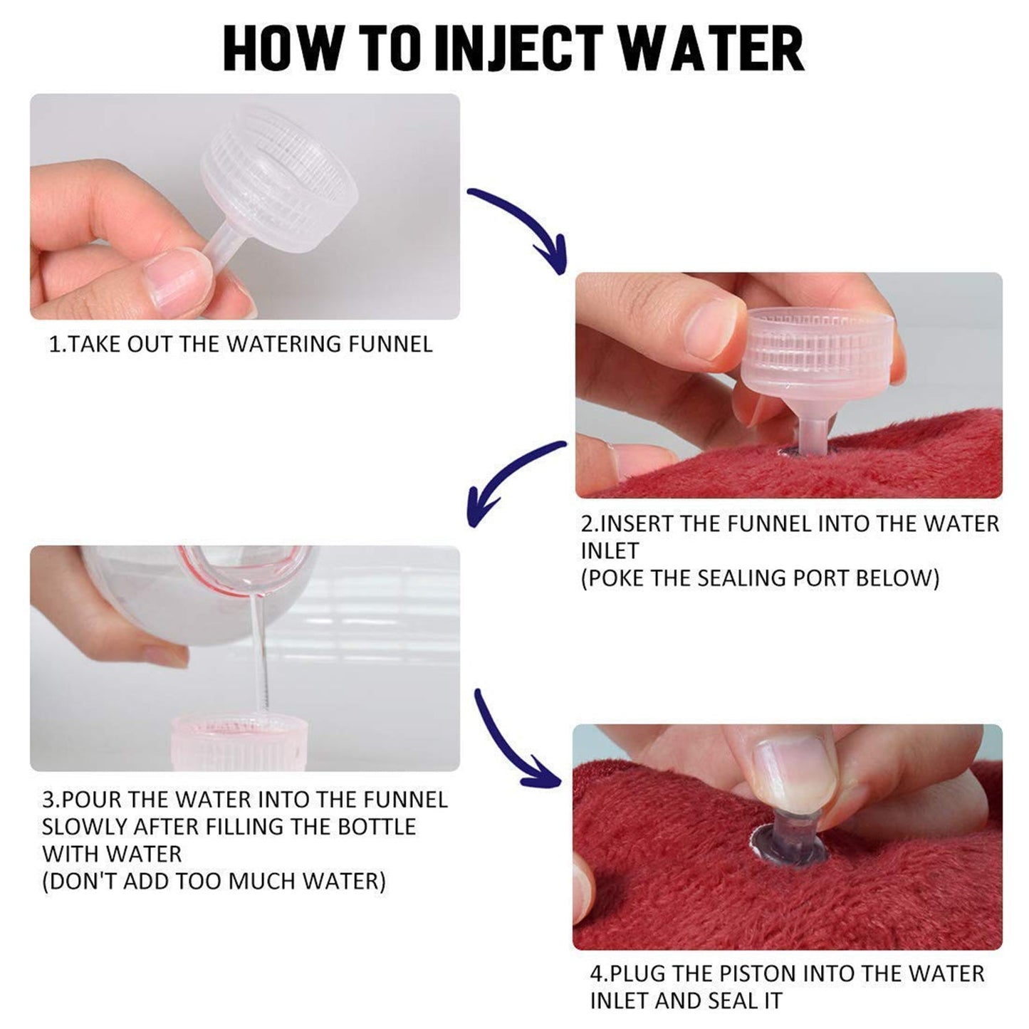 5 Pc Hot Water Bag In Water Stopper Used As A Stopper While Injecting Nails On Walls Etc. - Happy Price - Image 6