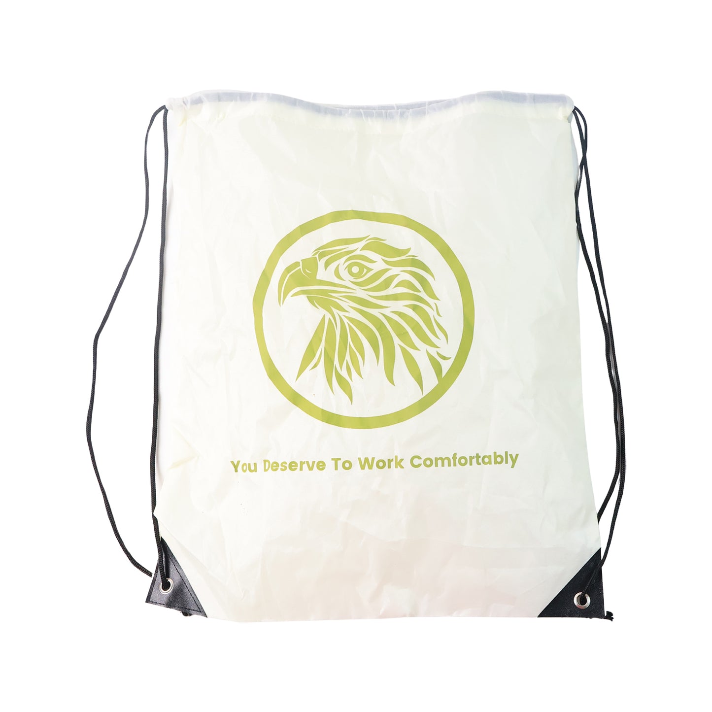 Printed Eagle Drawstring Backpack Bag (1 Pc) - Lightweight Gym, Travel, School - Happy Price - Image 2