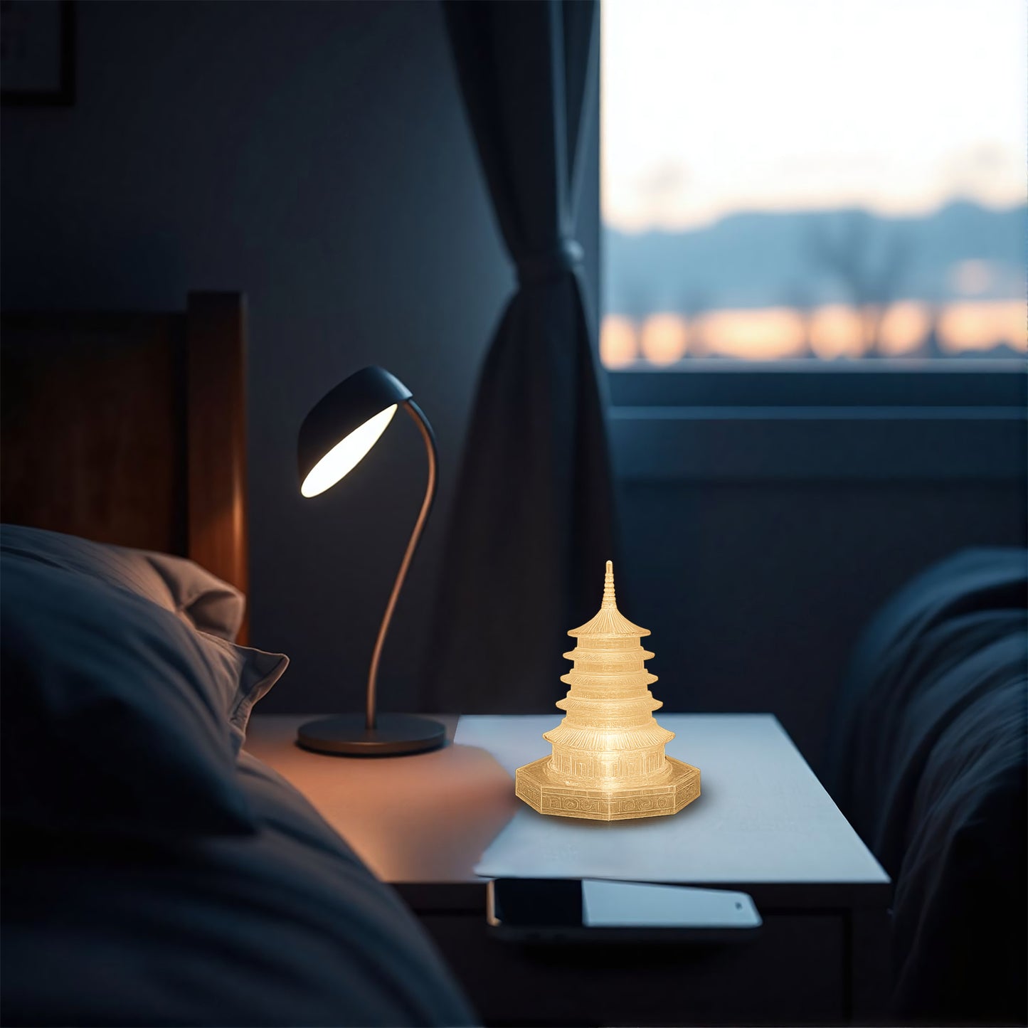 Crystal Pagoda LED Light (1 Pc) - Battery Operated Decorative Lamp for Home & Festivals - Happy Price - Image 4