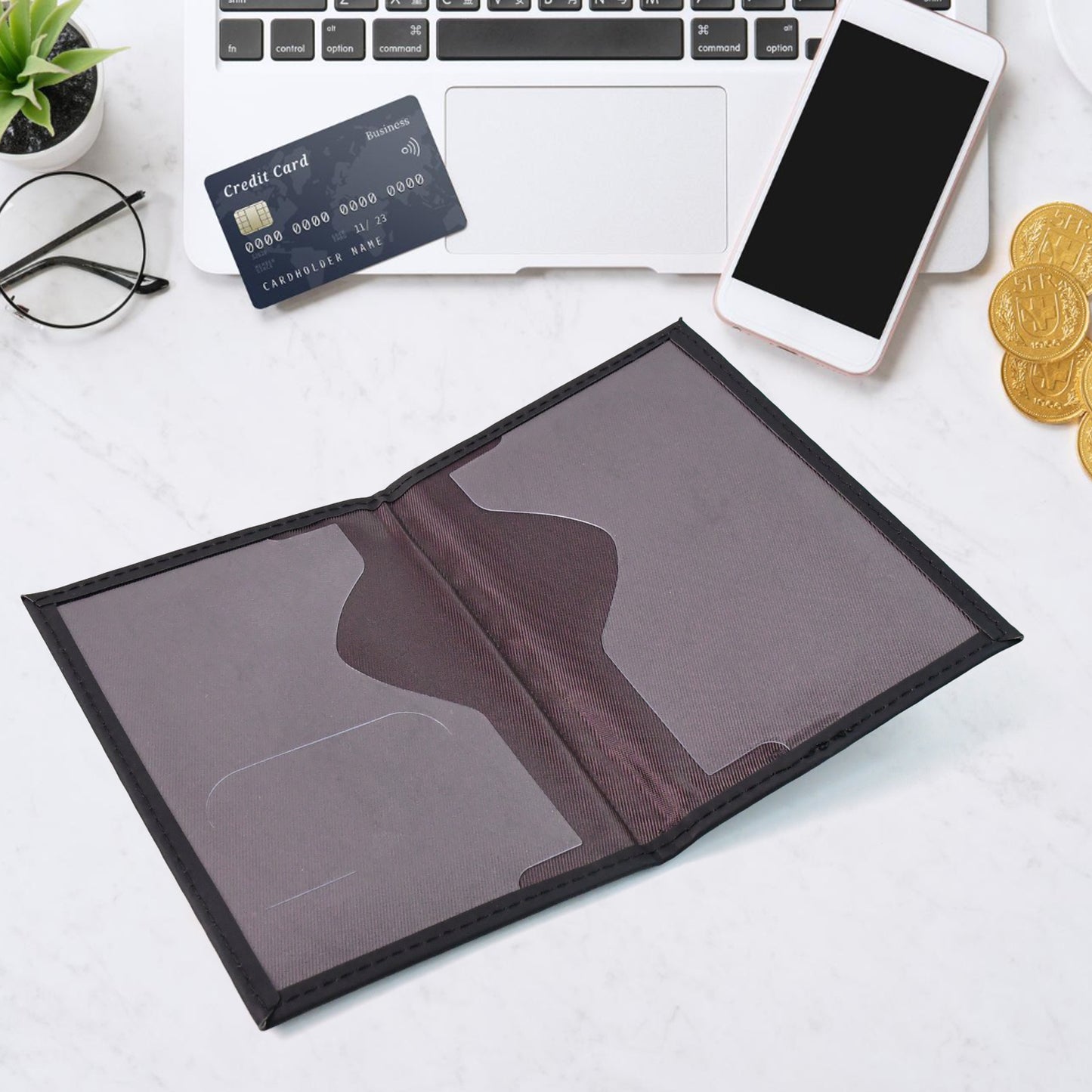 Printed Passport Holder Cover (1 Pc) - Travel Document Organizer