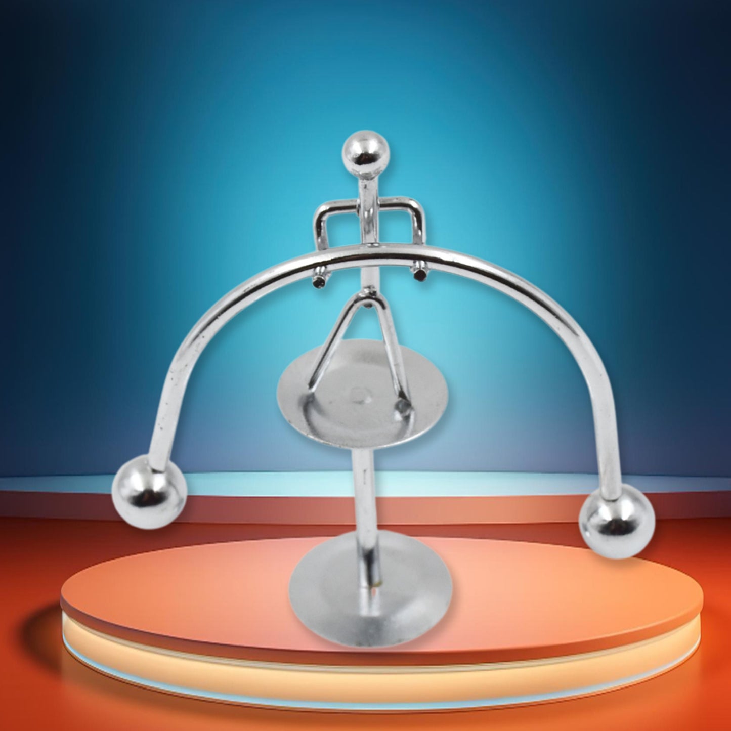 Mini Steel Balance Toy Small Weightlifter Mold Desk Decor Metal Craft Perpetual Balance Art Education Motion Toy Figurine Home Office Decoration Birthday Gift (1 Pc) - Happy Price - Image 5