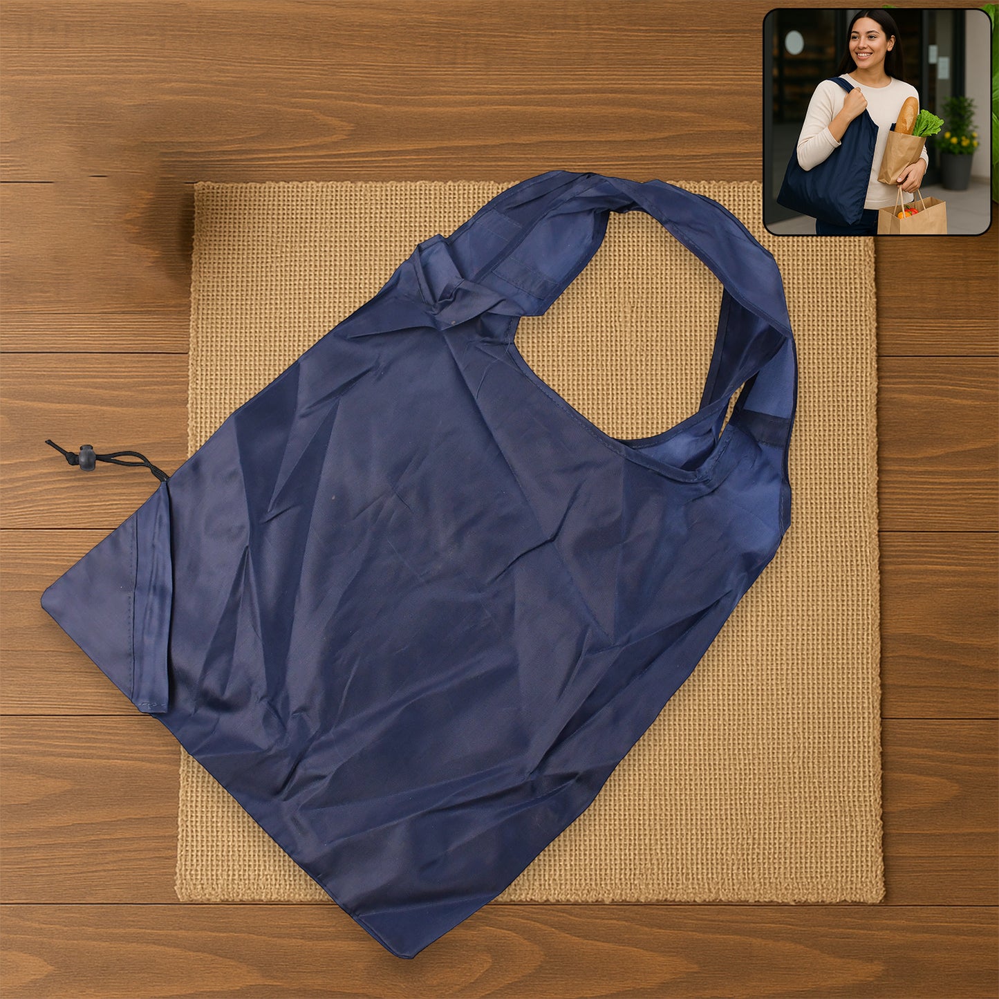 Reusable Grocery Bags - Reusable Bags With Handles - Washable Reusable Shopping Bags Foldable - Happy Price - Image 9
