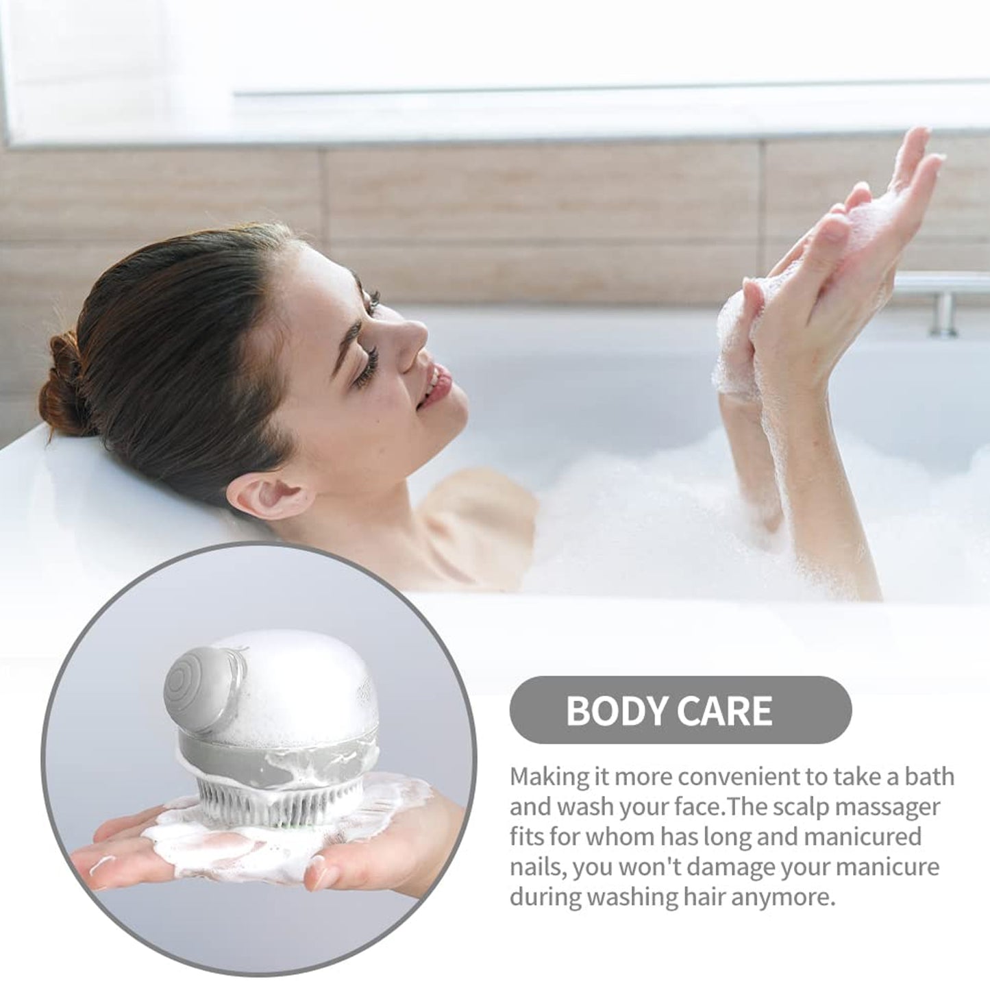 Head Scalp Massager Shampoo Brush (1 Pc) - Happy Price - Image 6