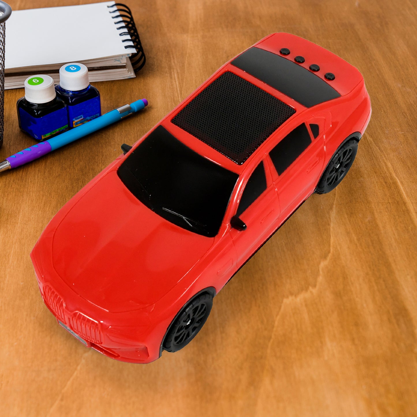 Wireless Bluetooth Speaker Portable Car Shape Music Speaker Support Bluetooth Tf Card Usb Fm Radio Function Unique Shape Car Speaker - Happy Price - Image 5