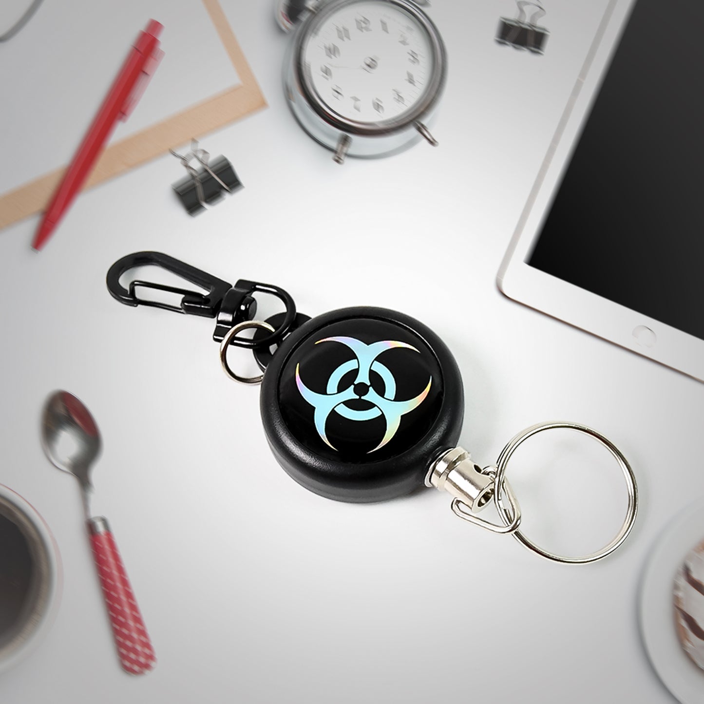 Safety Anti-lost Retractable Key Chain (1 Pc  Big) - Happy Price - Image 2
