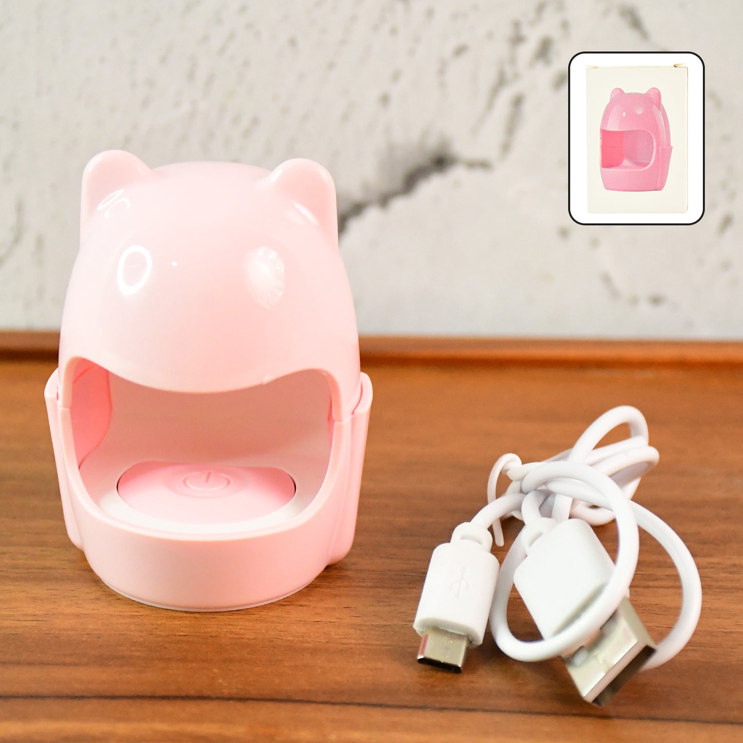 Mini Led Nail Dryer  Usb Rechargeable Nail Polish Curing Lamp (1 Pc) - Happy Price - Image 2