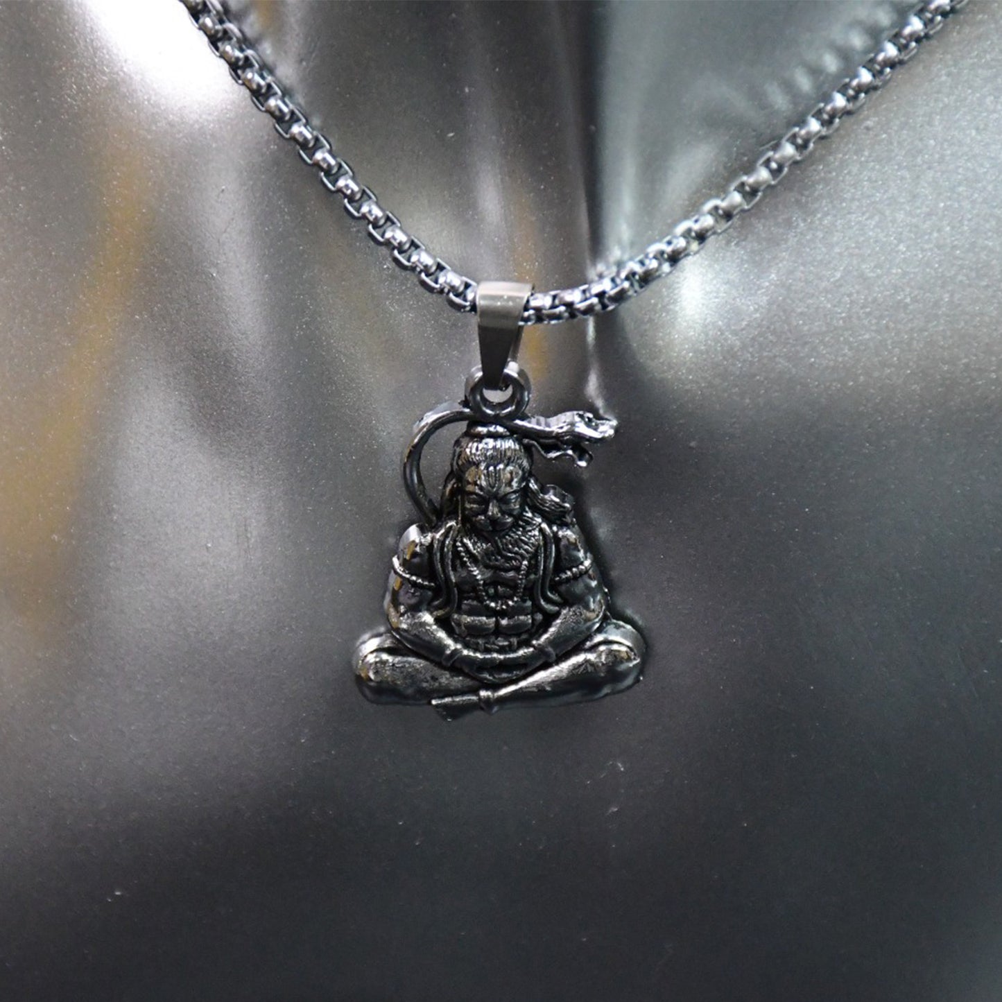 Hanuman Ji Pendant  Chain Religious Jewellery For Men And Women (1 Pc) - Happy Price - Image 6