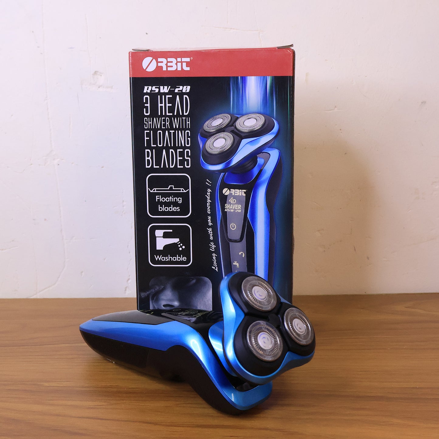 Orbit 4D Rechargeable Electric Shaver for Men - Waterproof, Cordless Beard Trimmer (1 Pc) - Happy Price - Image 7
