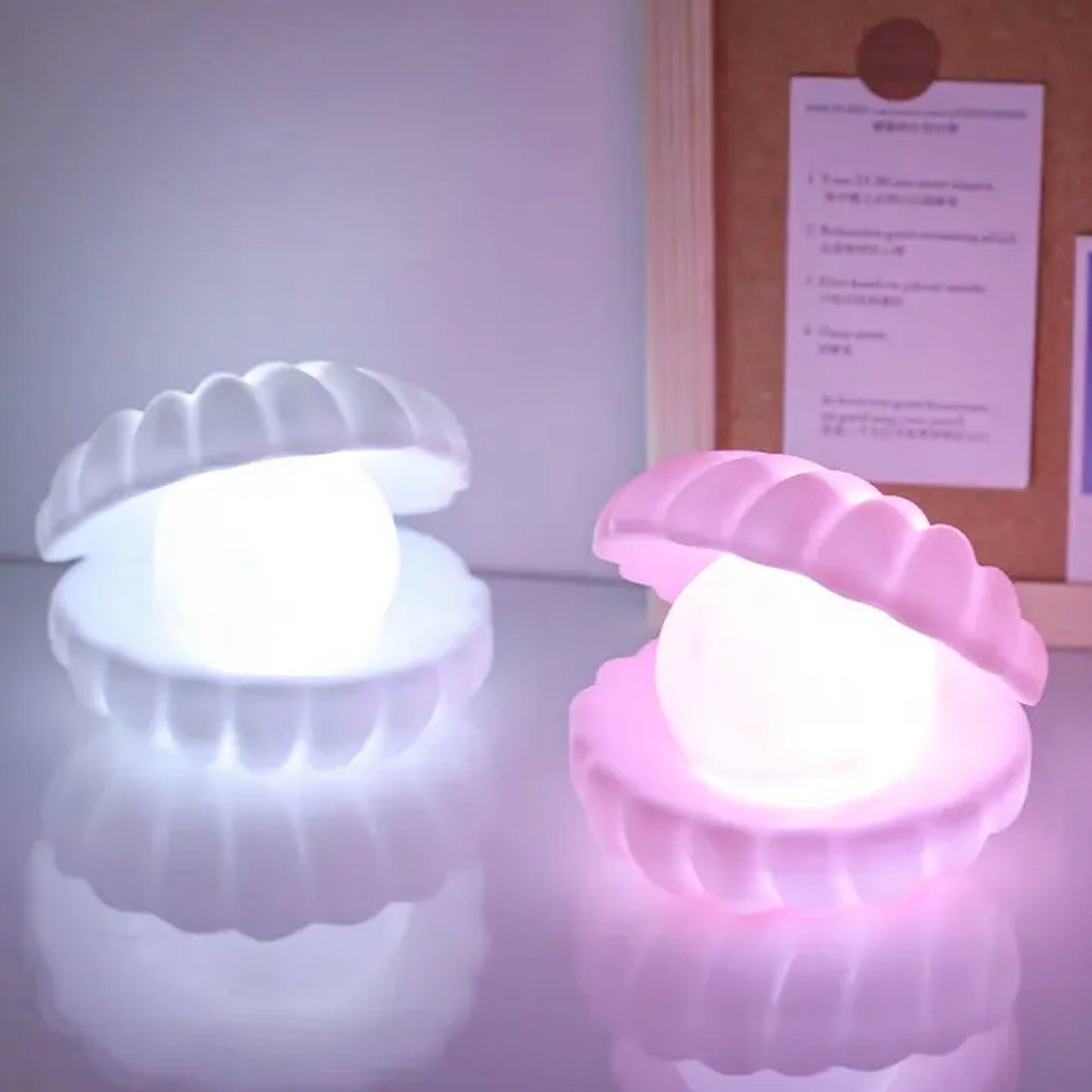 Pearl Shell Night Lamp Decorate Desk Lights Nursery Toy Lamp Led Pearl Shell Night Lights For Bedroom  Home - Happy Price - Image 5