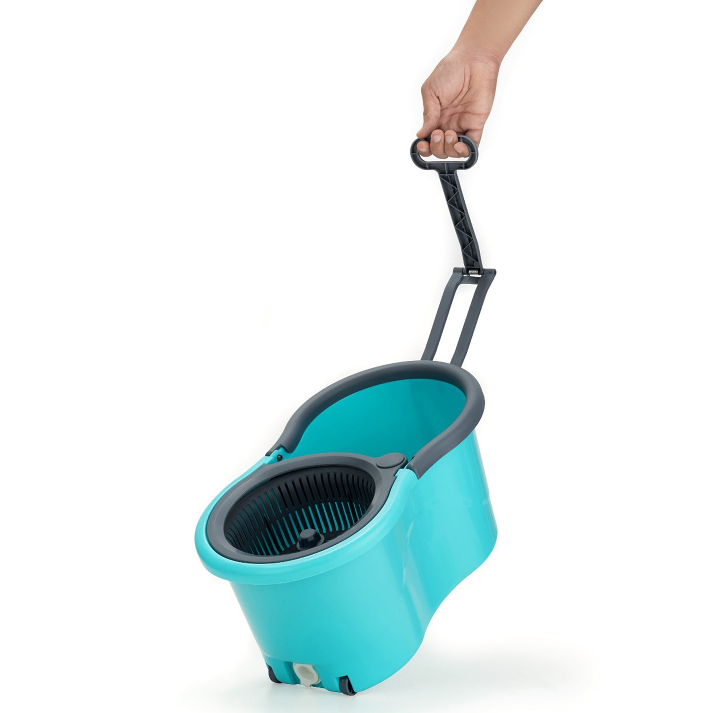 Quick Spin Mop Plastic Spin Bucket Floor Cleaning Easy Wheels  Big Bucket Floor Cleaning Mop With Bucket - Happy Price - Image 4