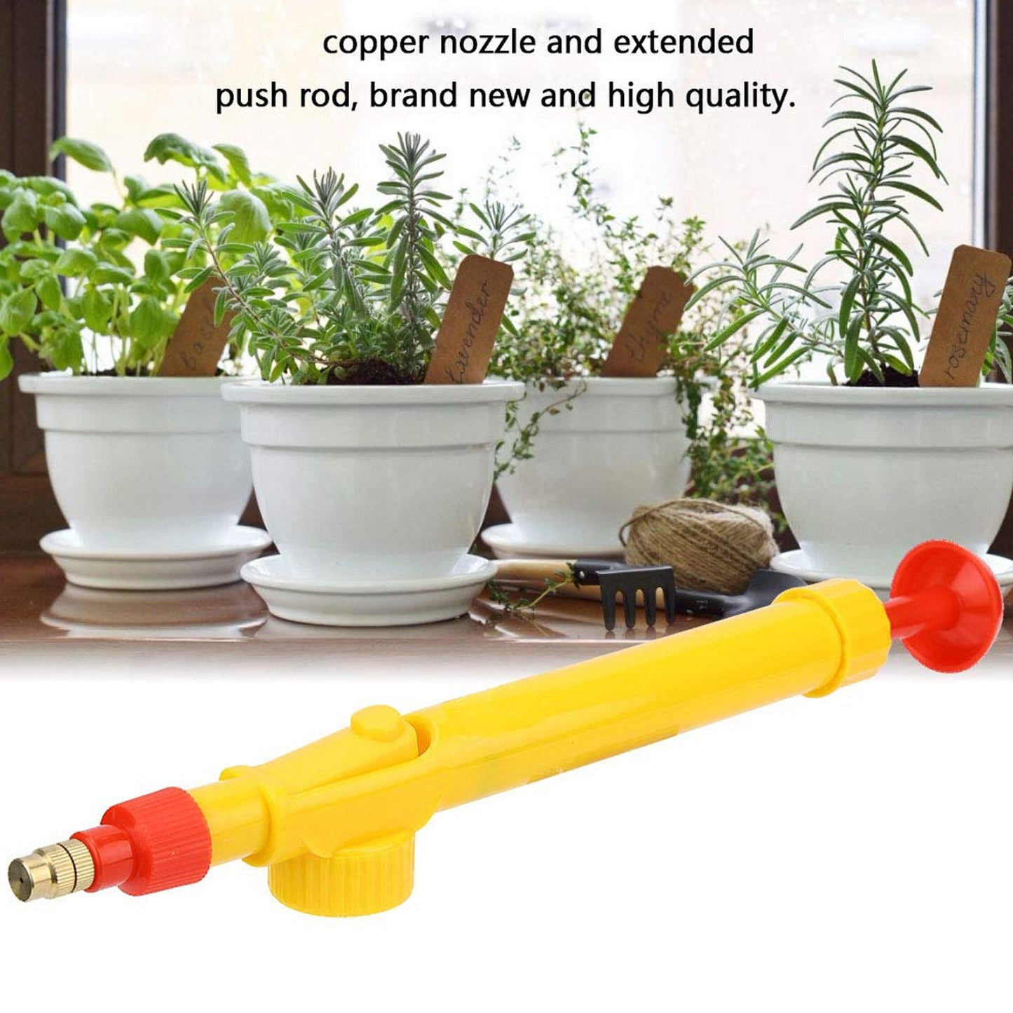 Water Bottle Spray Gun Nozzle Manual Adjustable Water Pump Garden  Washing Hand Held Sprayerwatering Can Sprayer Pressure Nozzle Irrigation Tool And Pump For Efficient Care - Boost Your Gardening Experience (1 Pc) - Happy Price - Image 6